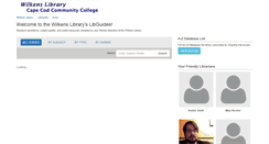 Desktop Screenshot of capecod.libguides.com