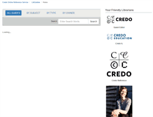 Tablet Screenshot of credoreference.libguides.com