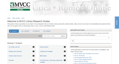 Desktop Screenshot of mvcc.libguides.com