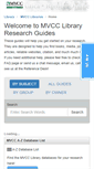 Mobile Screenshot of mvcc.libguides.com