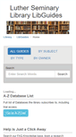 Mobile Screenshot of luthersem.libguides.com