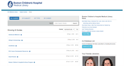Desktop Screenshot of childrenshospital.libguides.com