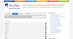 Desktop Screenshot of newpaltz.libguides.com