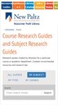 Mobile Screenshot of newpaltz.libguides.com