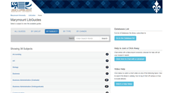 Desktop Screenshot of marymount.libguides.com