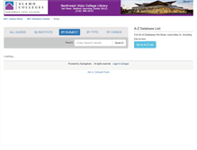 Tablet Screenshot of nvcguides.libguides.com
