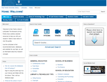 Tablet Screenshot of holyfamily.libguides.com