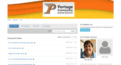 Desktop Screenshot of portage.libguides.com