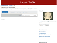 Tablet Screenshot of loomis.libguides.com