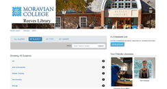 Desktop Screenshot of moravian.libguides.com