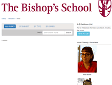 Tablet Screenshot of bishops.libguides.com