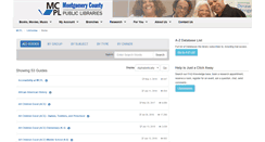 Desktop Screenshot of montgomerycountymd.libguides.com