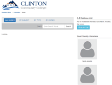 Tablet Screenshot of clinton.libguides.com