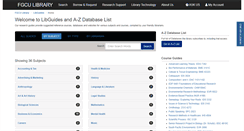 Desktop Screenshot of fgcu.libguides.com