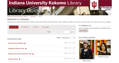 Desktop Screenshot of iuk.libguides.com