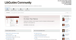 Desktop Screenshot of community.libguides.com