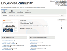 Tablet Screenshot of community.libguides.com