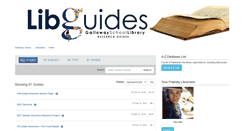 Desktop Screenshot of gallowayschool.libguides.com