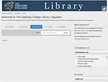 Tablet Screenshot of gml.libguides.com