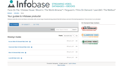 Desktop Screenshot of infobaselearning.libguides.com