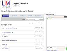 Tablet Screenshot of limcollege.libguides.com