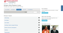 Desktop Screenshot of montclair.libguides.com