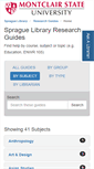Mobile Screenshot of montclair.libguides.com