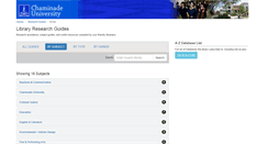 Desktop Screenshot of chaminade.libguides.com