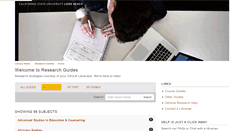Desktop Screenshot of csulb.libguides.com