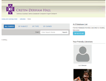 Tablet Screenshot of cretin-derhamhall.libguides.com