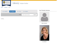 Tablet Screenshot of otago.libguides.com