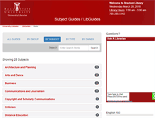 Tablet Screenshot of bsu.libguides.com