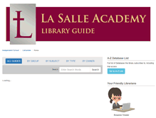 Tablet Screenshot of lasalle-academy.libguides.com