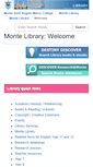 Mobile Screenshot of monte.libguides.com