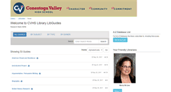Desktop Screenshot of cvsd.libguides.com