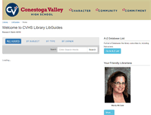 Tablet Screenshot of cvsd.libguides.com