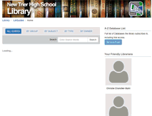 Tablet Screenshot of newtrier.libguides.com