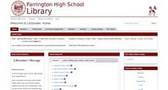 Desktop Screenshot of farringtonhighschool.libguides.com