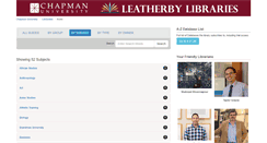 Desktop Screenshot of chapman.libguides.com