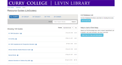 Desktop Screenshot of curry.libguides.com