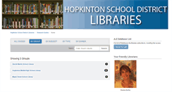 Desktop Screenshot of hopkintonschools.libguides.com