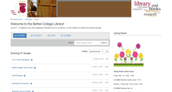 Desktop Screenshot of bethelks.libguides.com