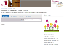 Tablet Screenshot of bethelks.libguides.com