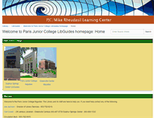 Tablet Screenshot of parisjc.libguides.com