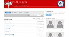 Desktop Screenshot of pilgrimpark.elmbrookschools.libguides.com
