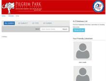 Tablet Screenshot of pilgrimpark.elmbrookschools.libguides.com