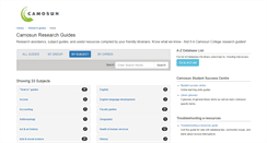 Desktop Screenshot of camosun.ca.libguides.com