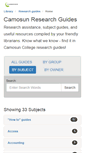 Mobile Screenshot of camosun.ca.libguides.com