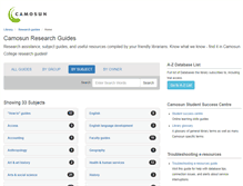 Tablet Screenshot of camosun.ca.libguides.com