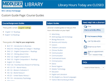 Tablet Screenshot of middlesexcc.libguides.com